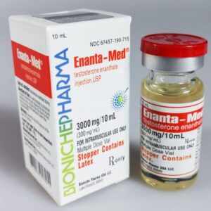 ENANTA-MED Testosterone Enanthate 300mg 10ml vial - Bioniche pharna
