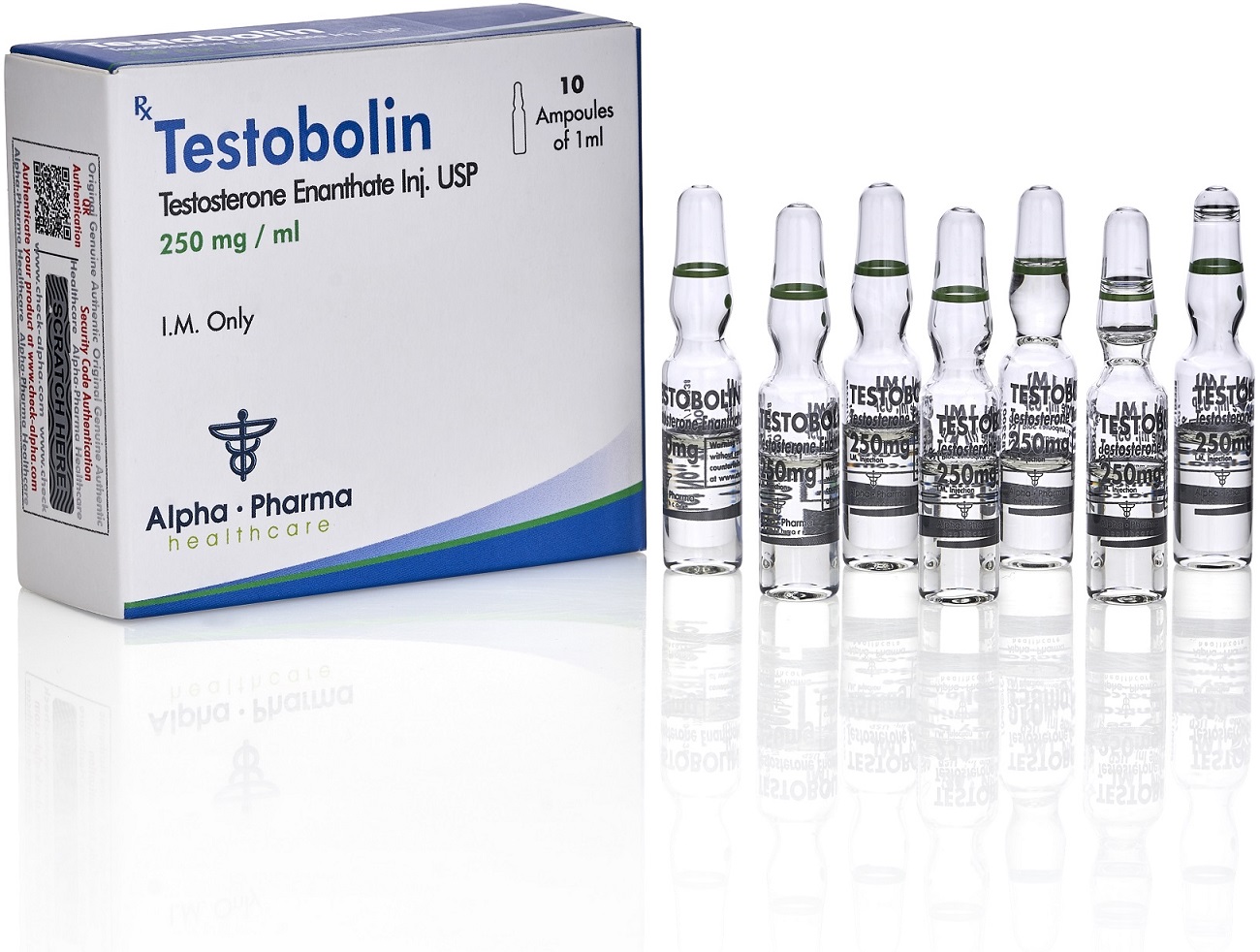 Alpha Pharma Testobolin 250mg anabolic testosterone steroid injection