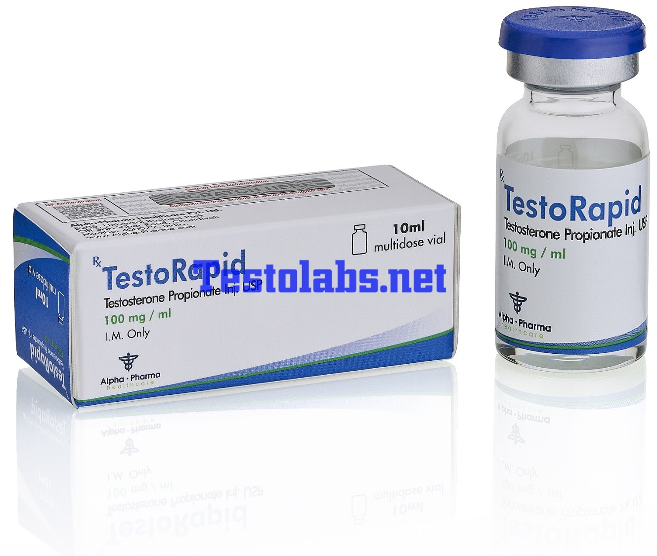 TestoRapid 100mg by Alpha Pharma – Testosterone Propionate injectable steroid for lean muscle and strength