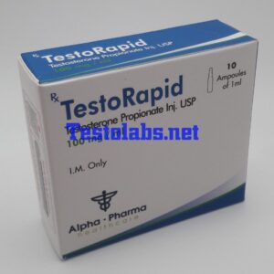 "Alpha Pharma TestoRapid 10 ampoules testosterone propionate"